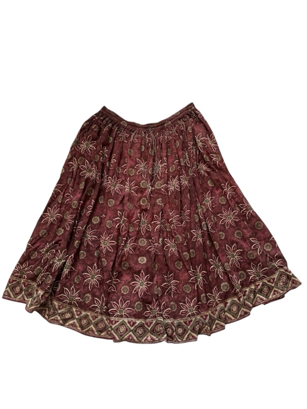 Vintage Christine Parker Hippie Boho Oversized Skirt Size Medium